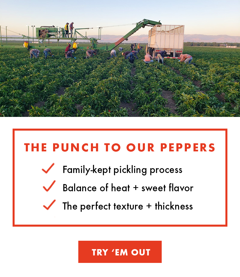 THE PUNCH TO OUR PEPPERS